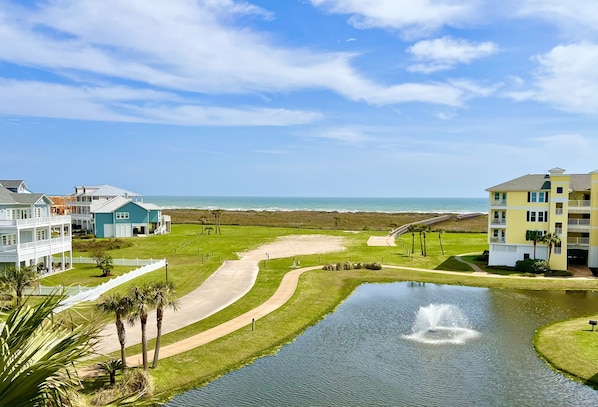View to the Gulf of Mexico from this top floor condo.