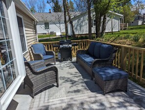 Outdoor furniture available for your comfort and convenience!