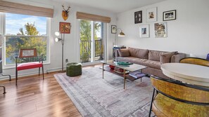 Living room area sleeper sofa