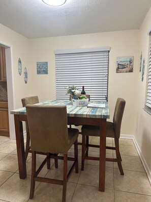 Dining room overlooking the water