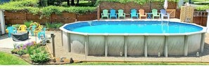 Above ground oval 30'x15' pool