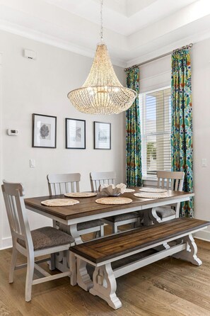 Set the table and create lasting memories in this inviting and beautifully designed space.