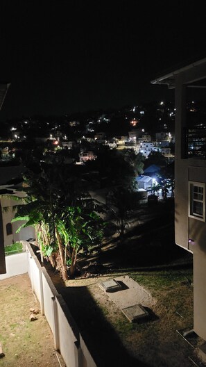 beautiful view over the city at nights