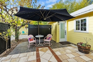 Outstanding, private outdoor space for dining and relaxing!