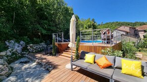 jardin et sa terrasse