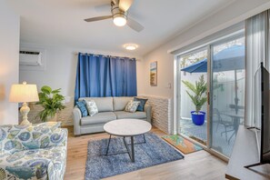 Studio | Living Area | Queen Sleeper Sofa | Smart TV