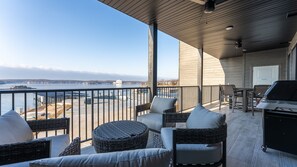 Private balcony lounge seating