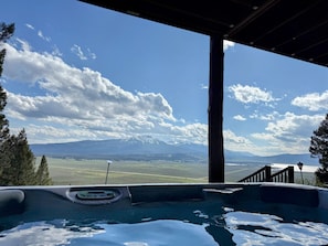 Incredible views from the hot tub