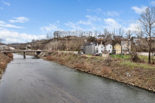 Chartiers creek and property backyard