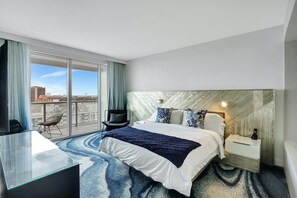 Primary Bedroom | Provides access to your private balcony, king sized bed, and en suite bathroom.