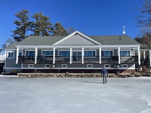 Lake side in winter, GREAT ice fishing!