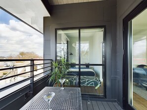 Discover your own private patio with a lounge area.