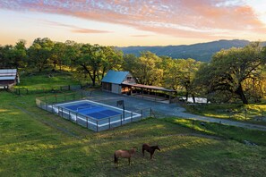 Pickleball and basketball court.