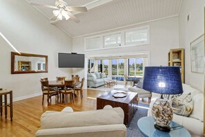 Living Room with Large Smart TV