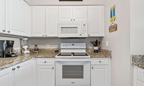 Fully stocked kitchen