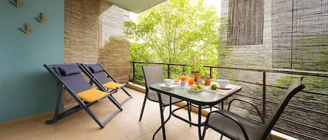 Private balcony of the house
