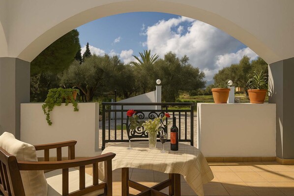 Private atio amidst olive groves