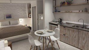 Lounge area with contemporary furnishings

