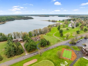 Near all the activities including the lake, golf course, pickleball, bocce, etc