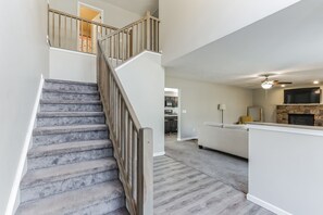 House, Staircase, Indoors, Floor, Living Room