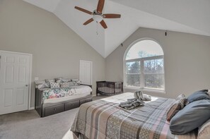 Crib, Furniture, Ceiling Fan, Indoors, Home Decor