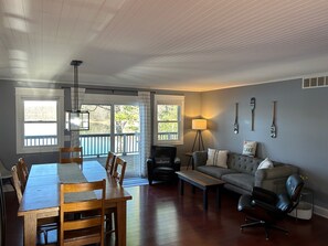 Main floor dining area and living room