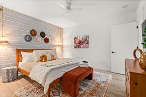King Bedroom with ensuite bathroom and smart TV
