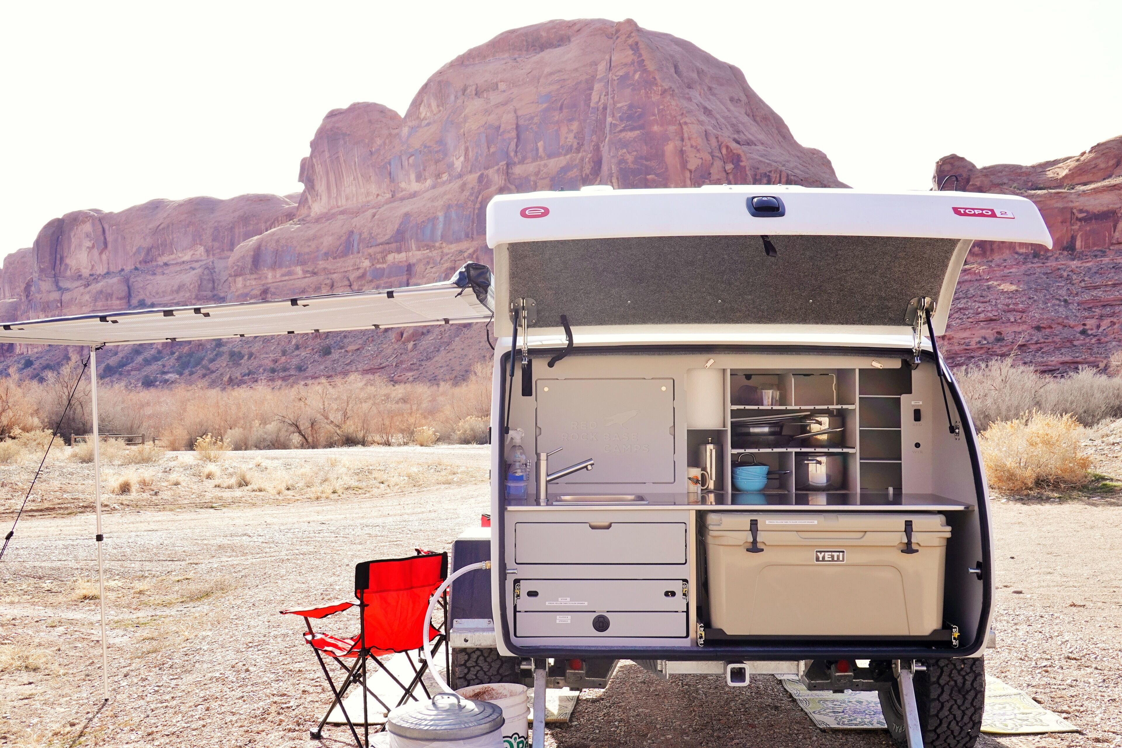 Red Rock Base Camps Teardrop Trailer #1. Take your hotel Red Rock Base Camps Teardrop Trailer #1. Take your hotel