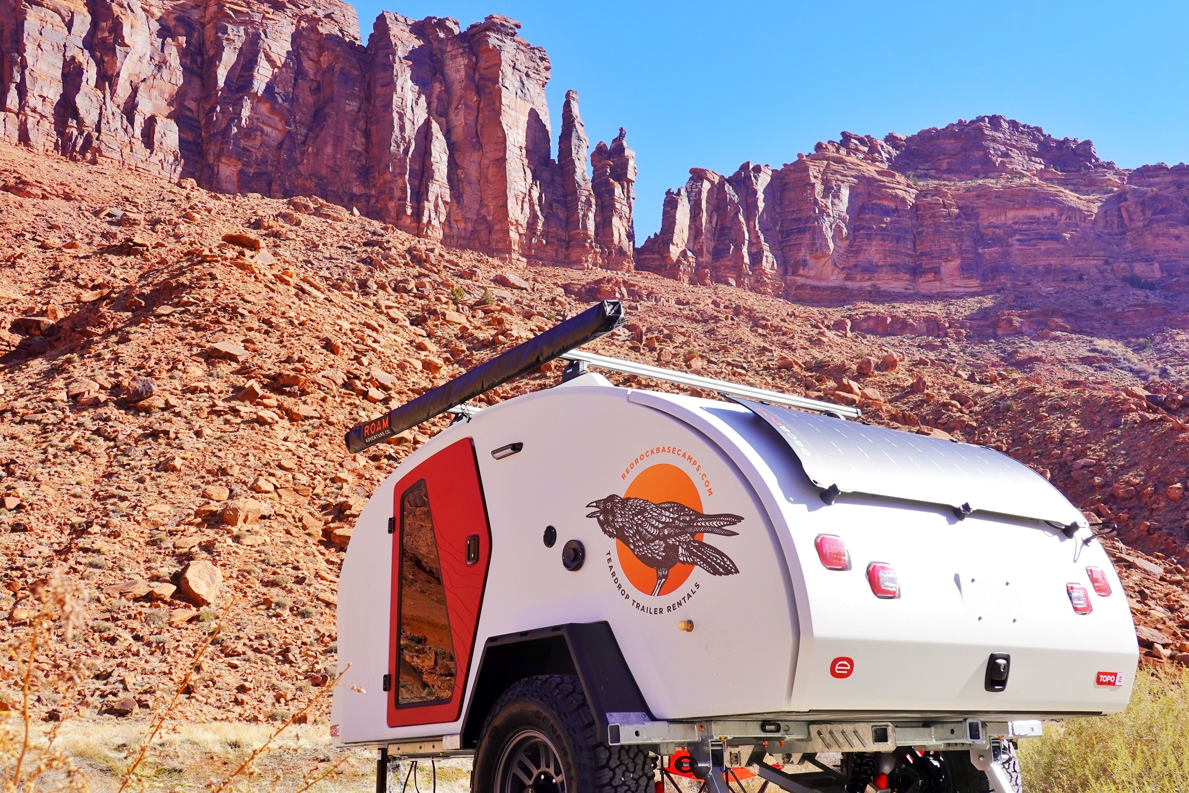 Red Rock Base Camps Teardrop Trailer #1. Take your hotel Red Rock Base Camps Teardrop Trailer #1. Take your hotel