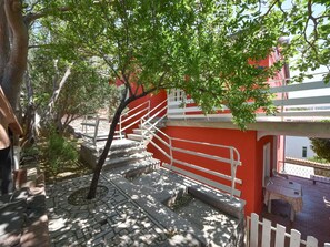 Plant, Tree, Wood, Road Surface, Vegetation, Building, Stairs, Shade, Woody Plant, House