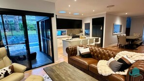 Cosy lounge room with quality furnishings