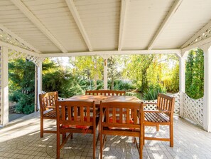 Table, Furniture, Plant, Property, Chair, Building, Wood, Outdoor Table, Outdoor Furniture, Shade