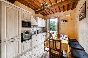 Kitchen and dining area