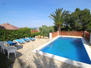 Blue, Swimming Pool, Resort, Outdoor Furniture, Composite Material, Eco Hotel, Shade, Water Feature, Chair, Sunlounger