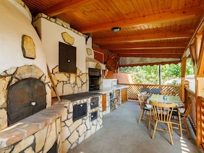 Building, Wood, Chair, Interior Design, Table, Outdoor Furniture, Beam, House, Cottage, Window