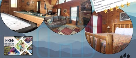 Bearfoot Lodge is nestled right in the middle of Pigeon Forge & Gatlinburg! Easy and convenient to everything!