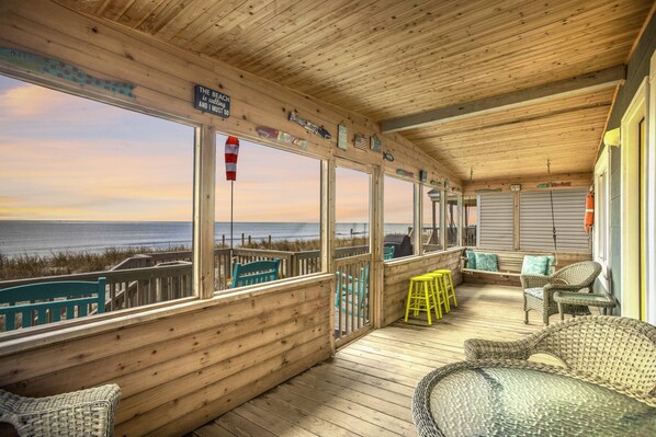 Escape to paradise, where gentle ocean breezes and wicker chairs beckon you to unwind. Relaxation reigns with soothing waves and breathtaking views.