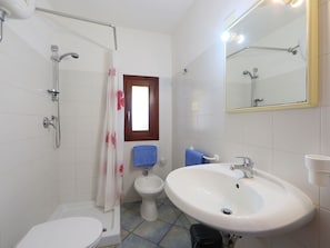 Armatur, Zapfhahn, Spiegel, Sinken, Eigentum, Gebäude, Bad Sink, Weiss, Duschkopf, Badezimmer