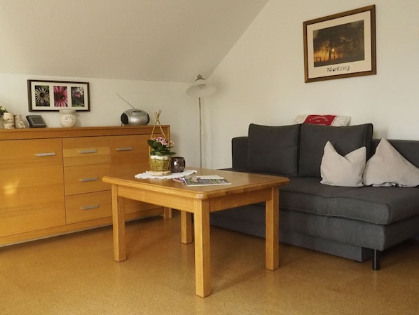 Ferienwohnung (55 qm) - ideal für 2 Personen-Wohnzimmer