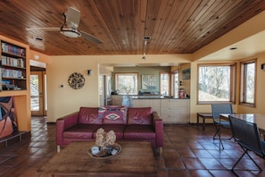 Living room and kitchen