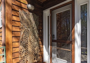 Front door with keypad lock