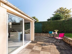 Plant, Sky, Shade, Building, Door, Chair, Interior Design, Tree, Cottage, Flowerpot