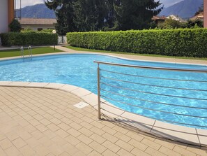 Water, Plant, Swimming Pool, Sky, Azure, Tree, Botany, Body Of Water, Shade, Rectangle