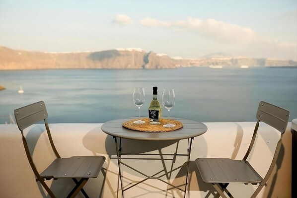 Sea view from our terrace. The photo was taken before the renovation works.
