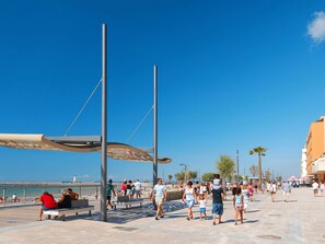 Sky, Cloud, Beach, Shade, Body Of Water, Tree, Leisure, Sand