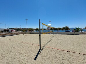 Himmel, Net Sport, Strassenlicht, Schatten, Strand, Beach-Volleyball, Volleyball, Freizeit