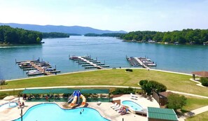 Outdoor pools at the Point in Mariner's Landing
