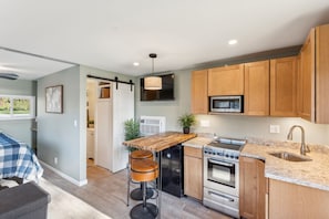 Indoors, Kitchen, Microwave, Oven, Sink