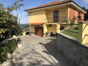Wohngebiet, Flagstone, Schatten, Balkon, Auffahrt, Cobblestone, Fliese