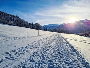 Himmel, Schnee, Blau, Bergforms, Winter, Berg, Gebirge, Hügel, Glazialmorphologie, Landschaft